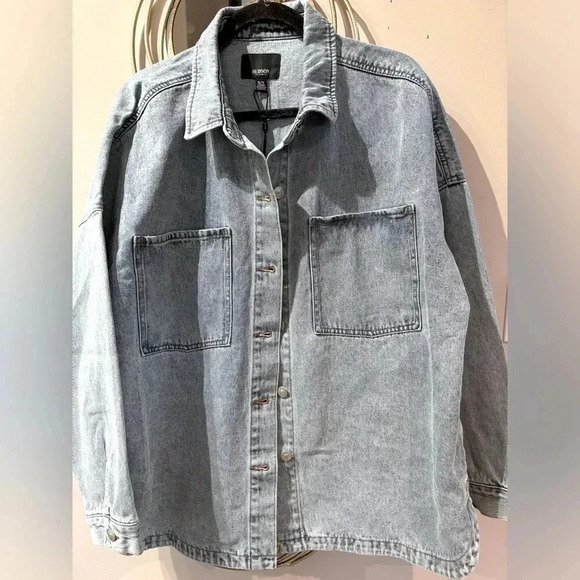 Hudson Jeans Gray Denim Jacket - Picture 2 of 7